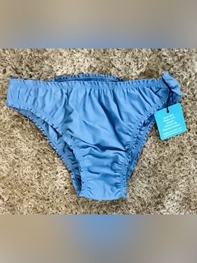 Arctic Blue Ruched Bikini Bottom 🌊 (Wonderfully Made) 🦋
